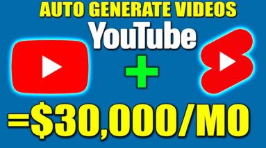 How To Make Money On YouTube WITHOUT Making Videos INC YouTube SHORTS ($30,000/Mo Auto-Created)