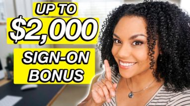 (Up To $2k Sign-On Bonus) Work From Home Online Jobs!