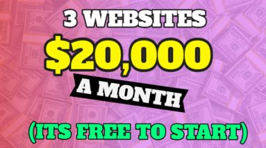 3 Websites That Earn $20,000+ Per Month & How They Make Money Online!