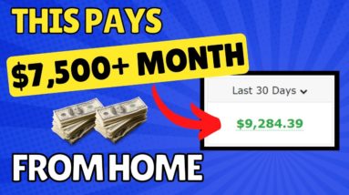 Earn $7,500 Monthly From Home [No Money Needed]