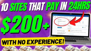 10 Websites That Will Pay YOU Within 24HRS (Easy Work from Home Jobs No Experience)