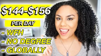 $144-$156 Per Day Work From Home No Degree Needed!