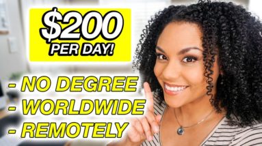 $200 Per Day Work From Home Job Available Worldwide!