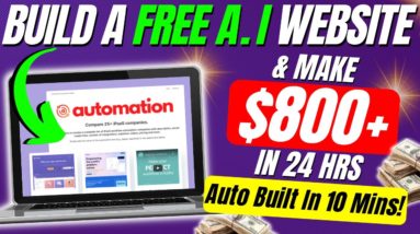 Build A Free AI CPA AFFILIATE MARKETING WEBSITE In 10 Mins & Make $800+ Daily With FREE Traffic!