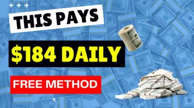 Easy $184 Daily! Do This To Make Money Online