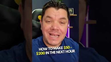 How To Make $200 in The Next One Hour EASY MAKE MONEY ONLINE SIDE HUSTLE 🤫 #Shorts