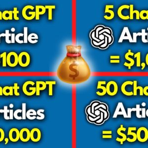 How To Make Money With ChatGPT | The ONLY ChatGPT Tutorial You Need To Make $1,000 a Day!