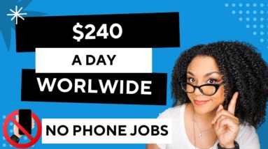 Work From Home No Phone Jobs Available Worldwide- 3 Day Weekends, No Related Experience!