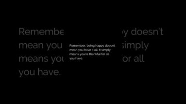 This Is The Key To Happiness