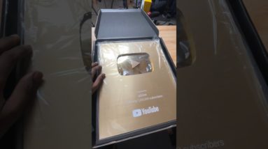 He Sent Me His Gold YouTube Play Button!  #Shorts