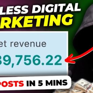 How To Make Money Online With Faceless Digital Marketing (Paid $500+ Daily Instantly)