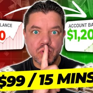 Make $99 in 15 Minutes With Affiliate Marketing | Passive Income With No Money or Skill