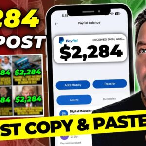 Make $2,284 Per Post: Copy and Paste SECRET to Make EASY Money Online