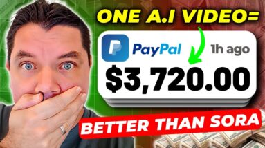 I Made $3,720 In PASSIVE INCOME With a 30 Second AI Video (BETTER THAN SORA)